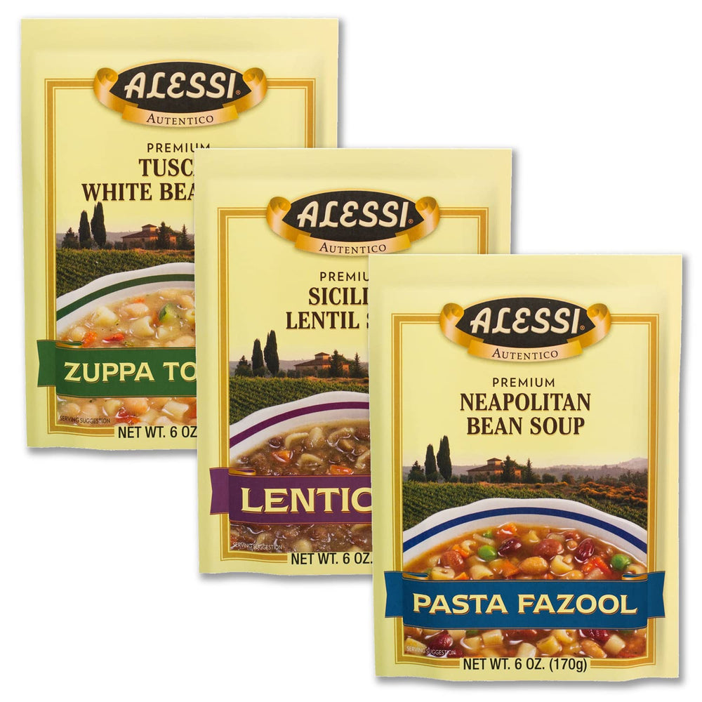 Alessi Autentico variety-pack soup for quick, comforting Italian meals.