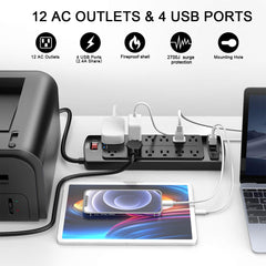Alestor USB ports including USB-C for efficient mobile device charging.