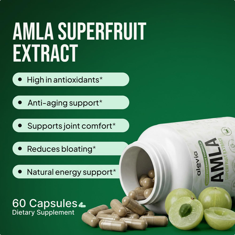 Alevia amla capsules contents view showing capsule texture