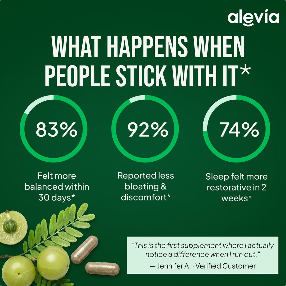 Alevia amla capsules in a morning routine setting for energy