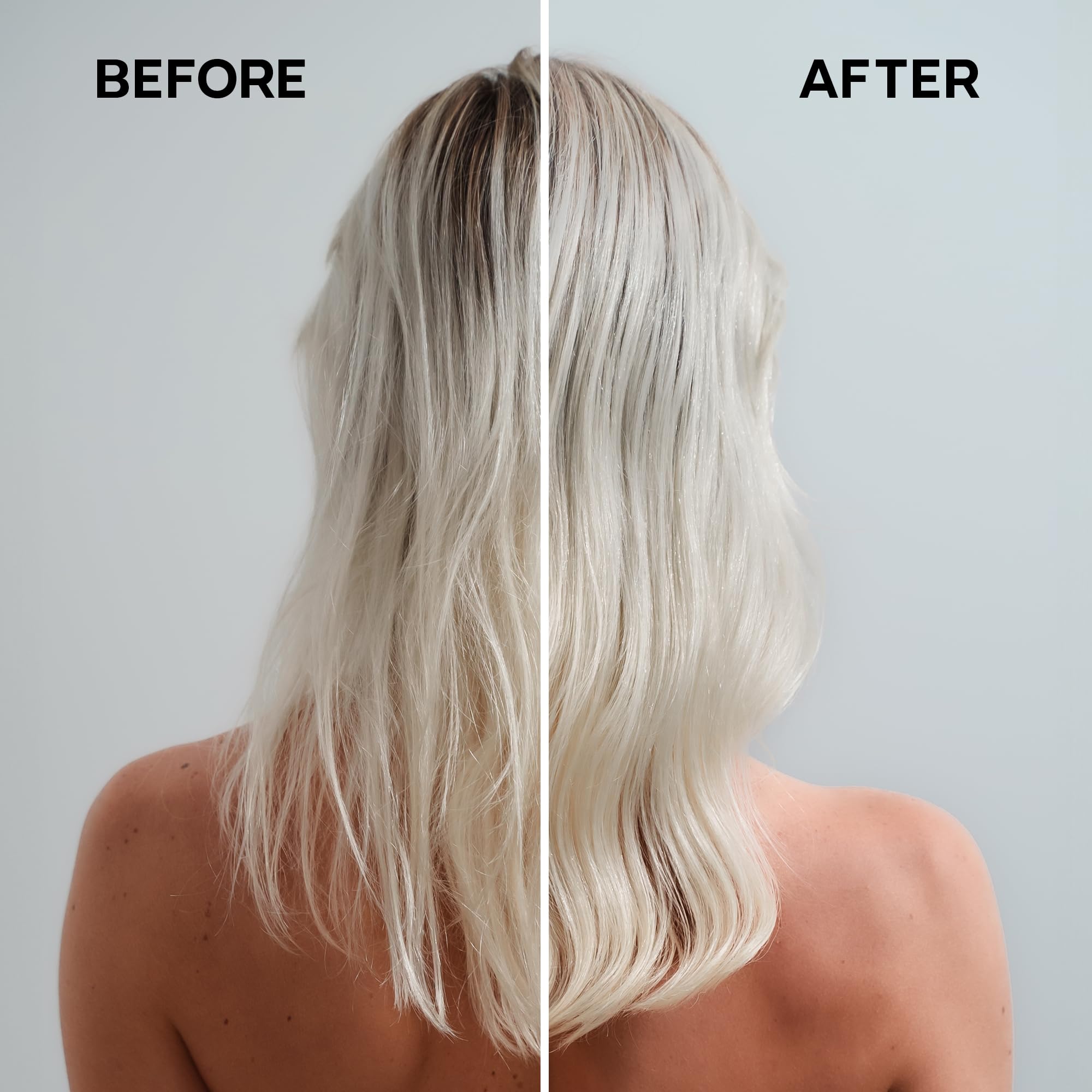 Applying ALFAPARF MILANO SOS oil to damp hair for even distribution.