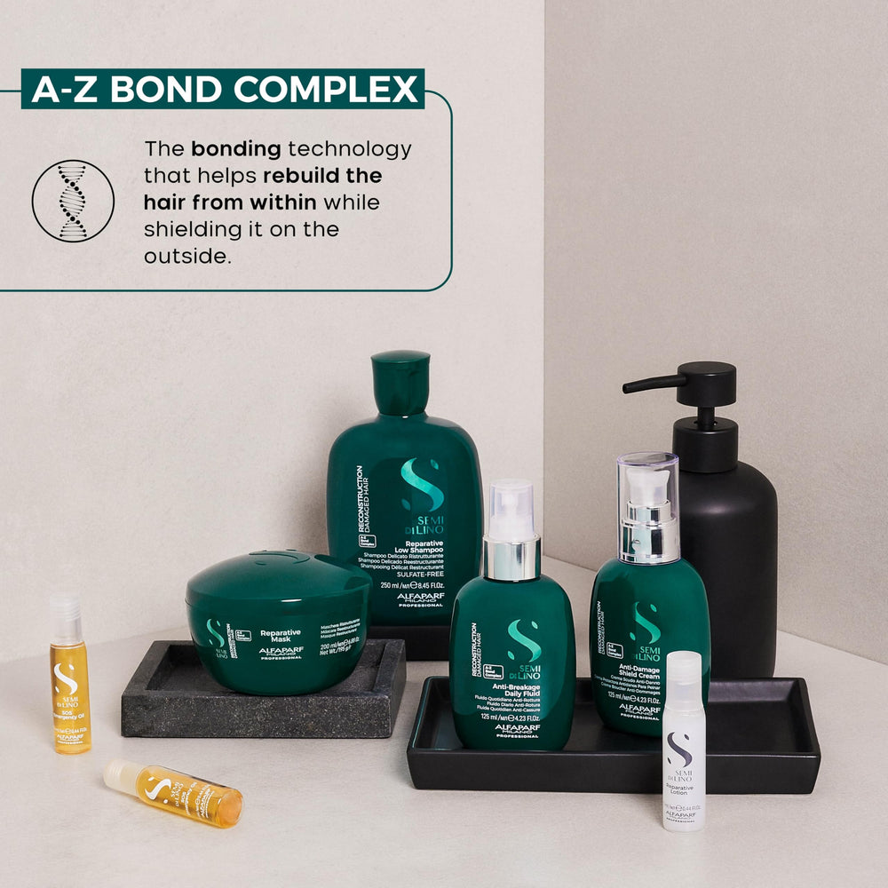 ALFAPARF MILANO SOS oil aids easy combing and reduced frizz during use.