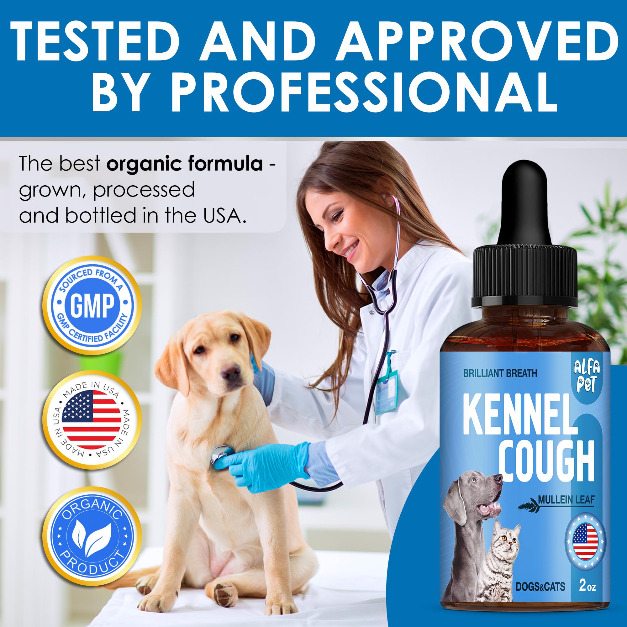 Alfa Pet Kennel Cough Dosing Large Pets ensures accurate dosing for bigger dogs.