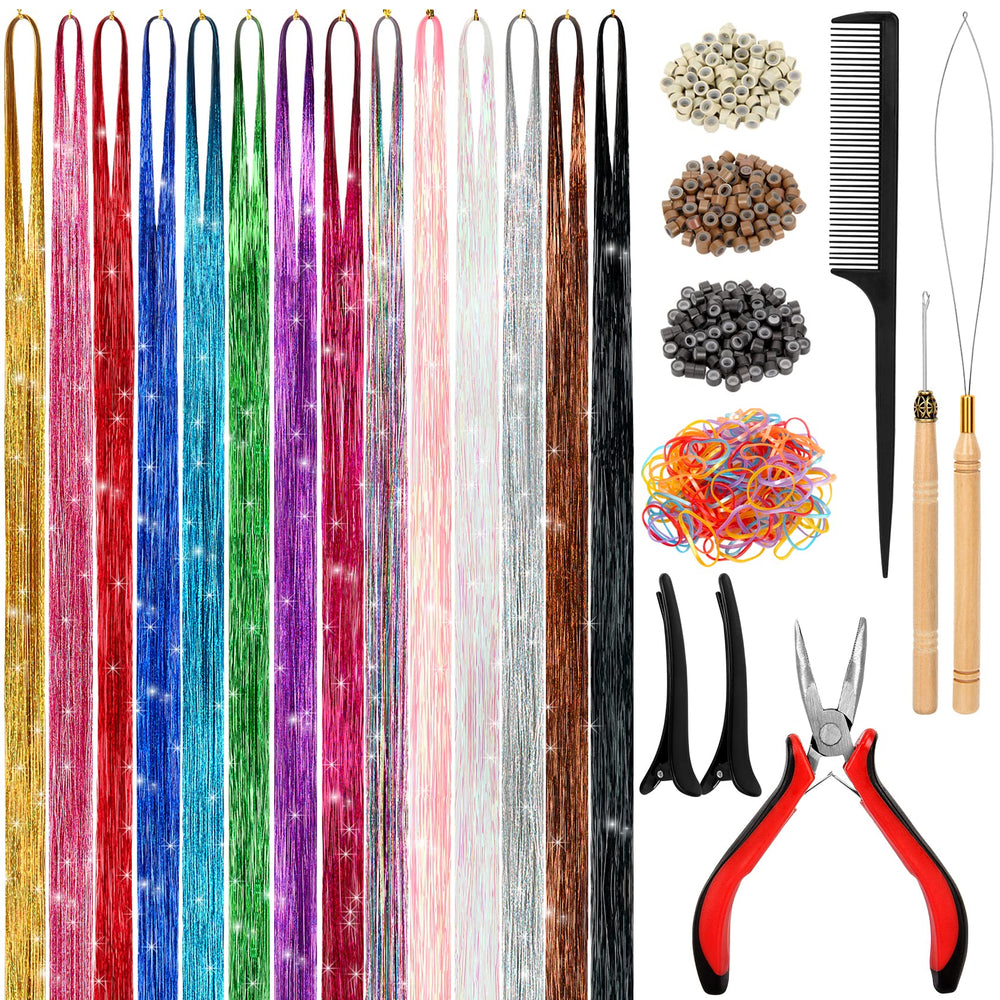 ALFIE DARLING Hair Tinsel Kit packaging offers a complete DIY set for easy styling