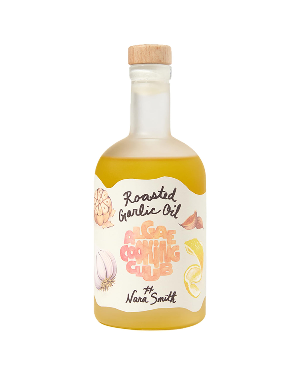 Algae Cooking Club Nara Roasted Garlic Oil bottle for high-heat searing and sautéing