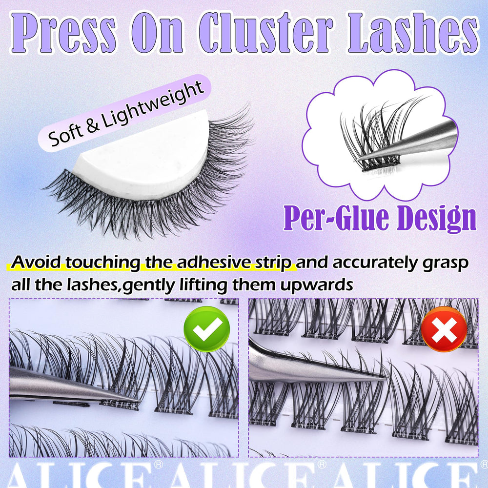 ALICE DIY eyelash extensions kit with no glue needed for at-home glam.