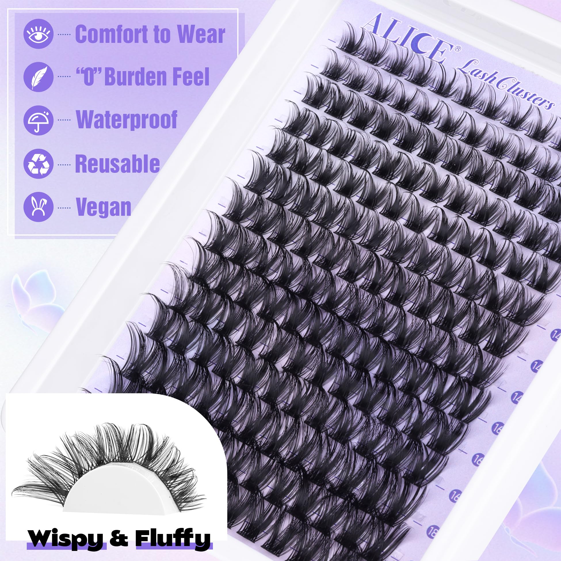ALICE DIY glam kit supports creative lash looks at home.