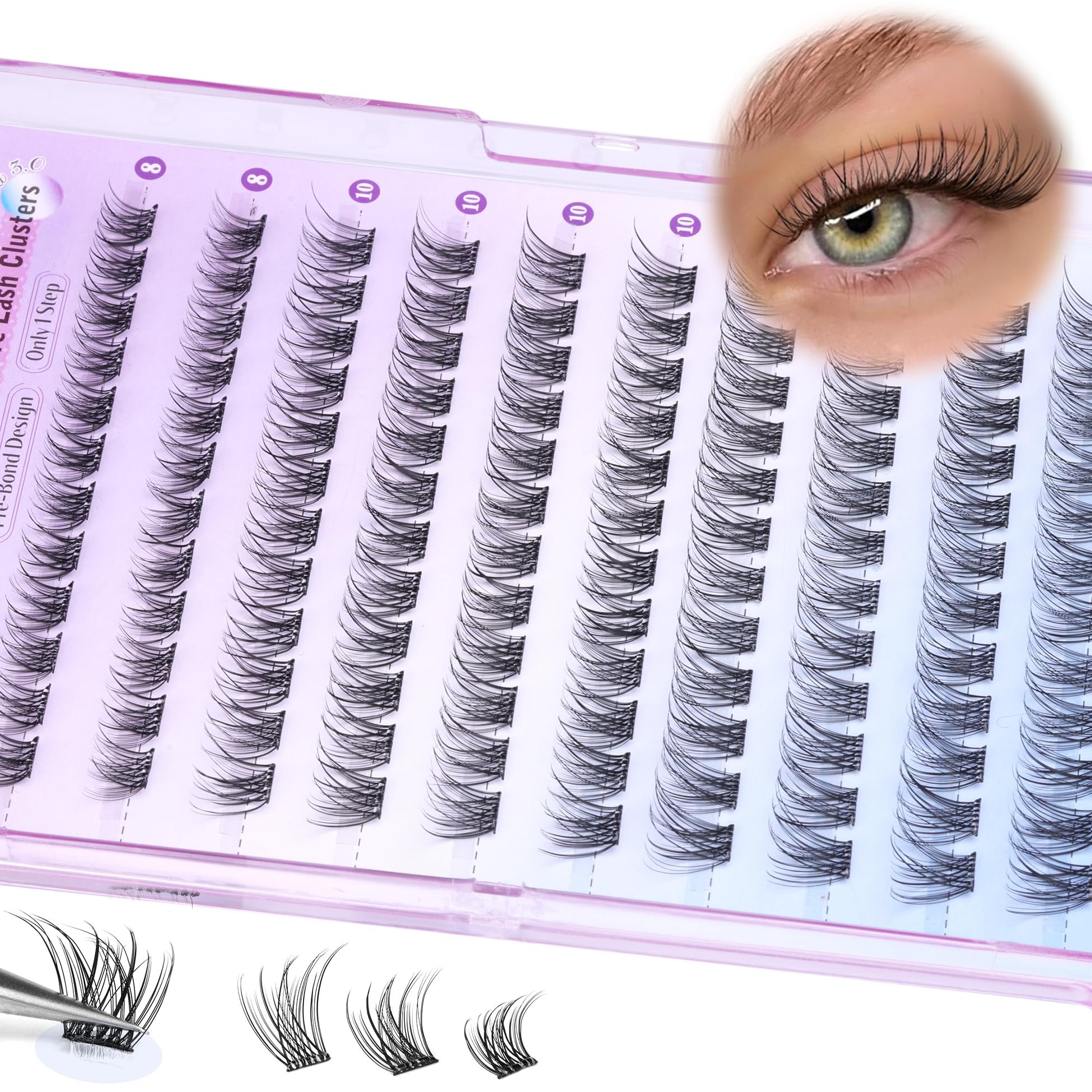 ALICE no-glue-needed lashes ideal for quick touch-ups.