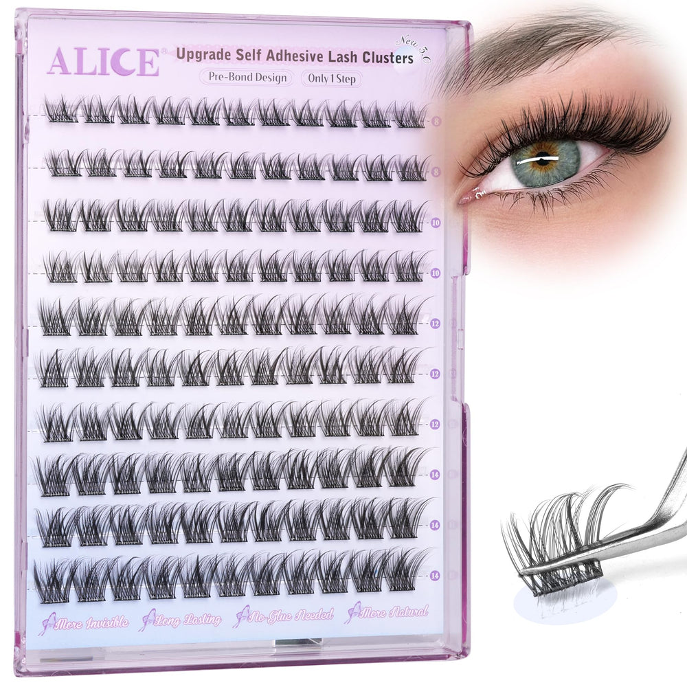 ALICE easy-apply 8-14mm lashes save time getting ready