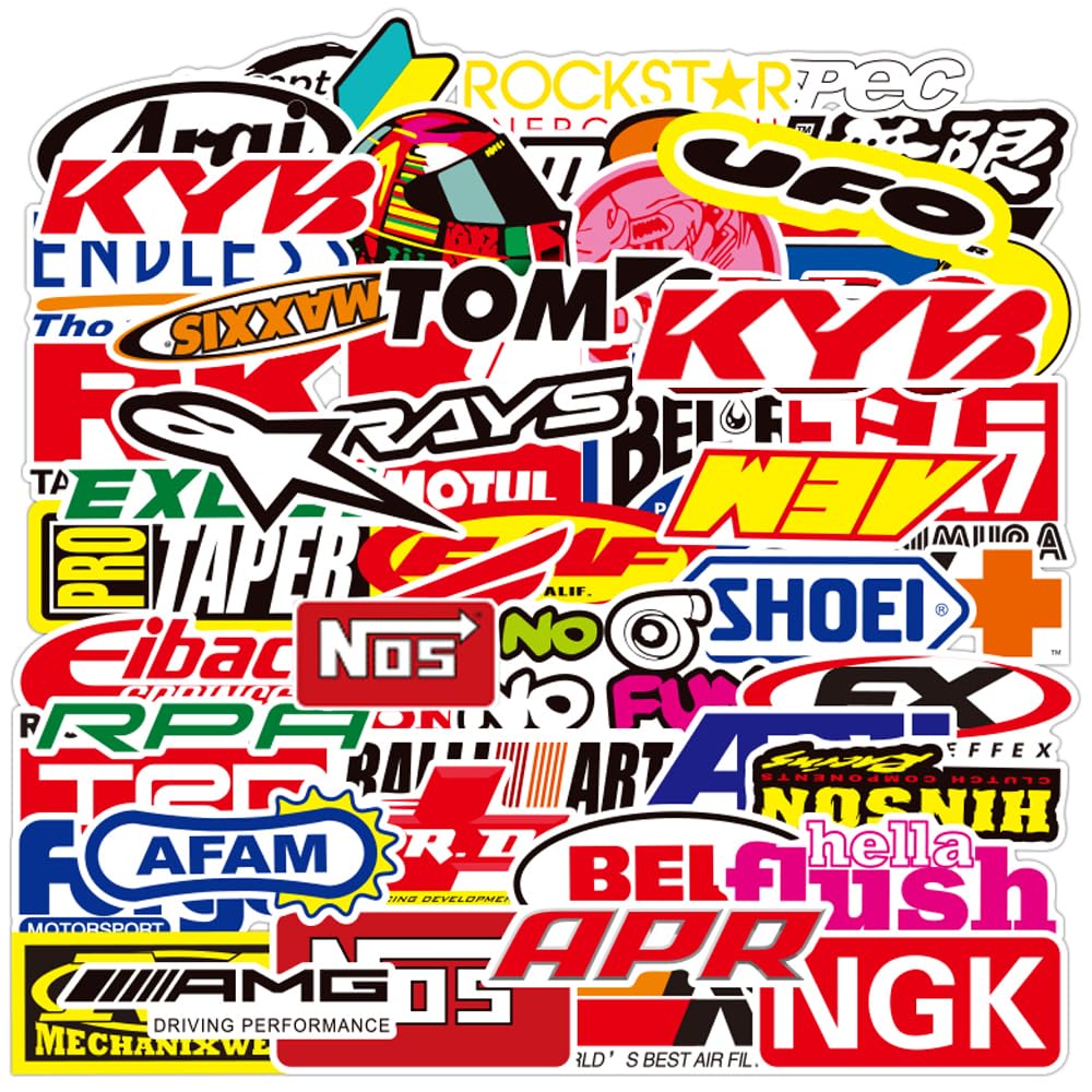 Alicia Alexander motocross stickers on display, bold designs for bikes and gear.