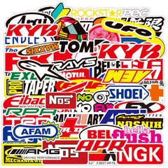 Alicia Alexander motocross stickers on display, bold designs for bikes and gear.