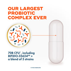 Align Probiotic 70 Billion capsules out of bottle for easy dosage