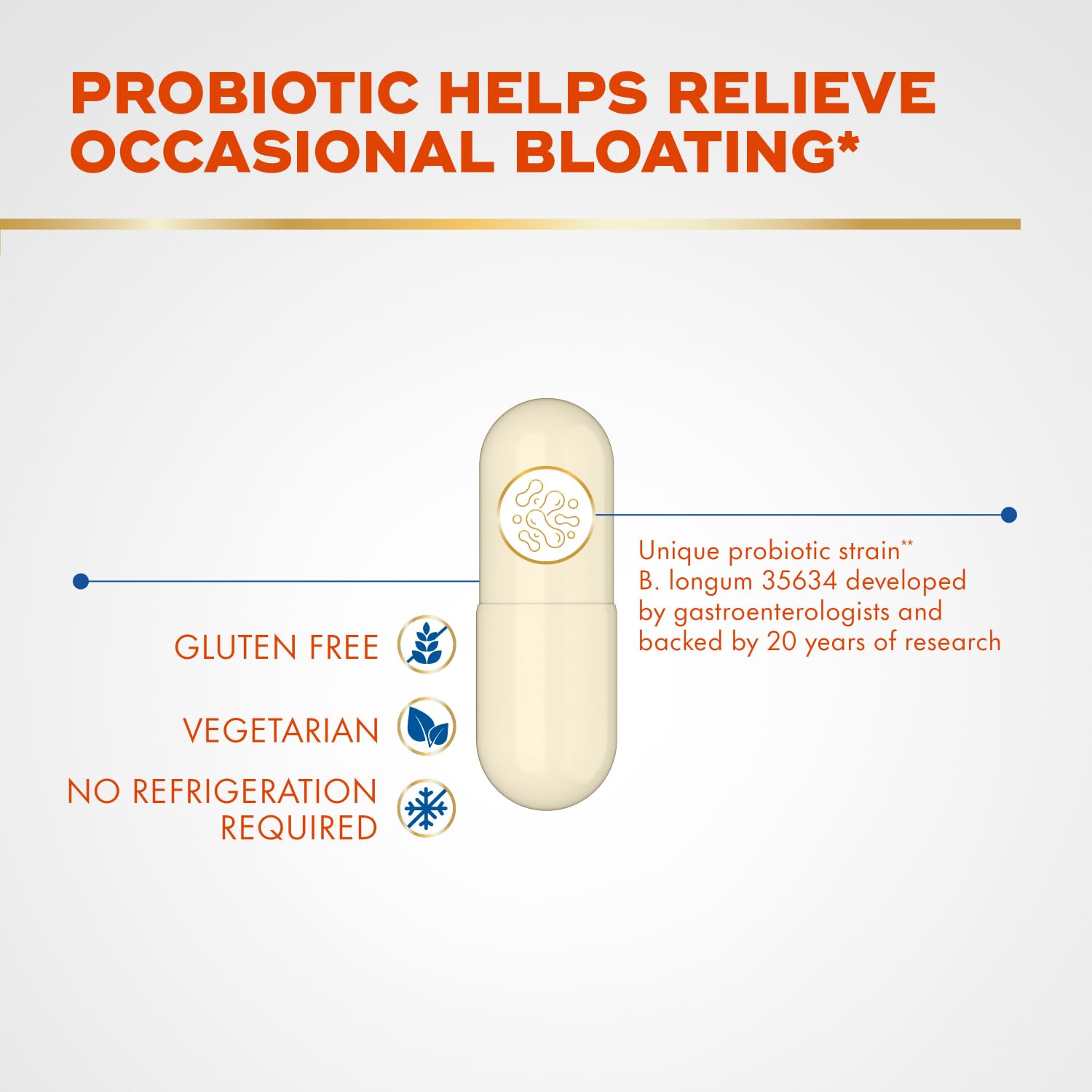 Align Probiotic B12 energy on bottle label signals metabolic support