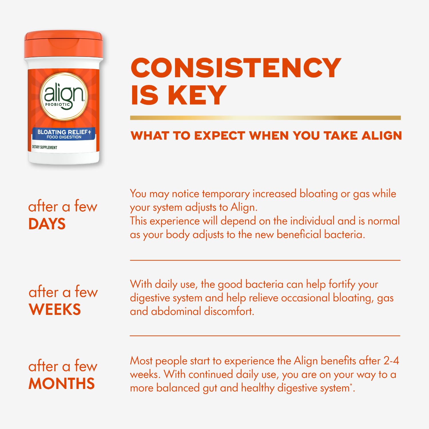 Align Probiotic Digestive Enzymes blend packet demonstrates digestion support for meals