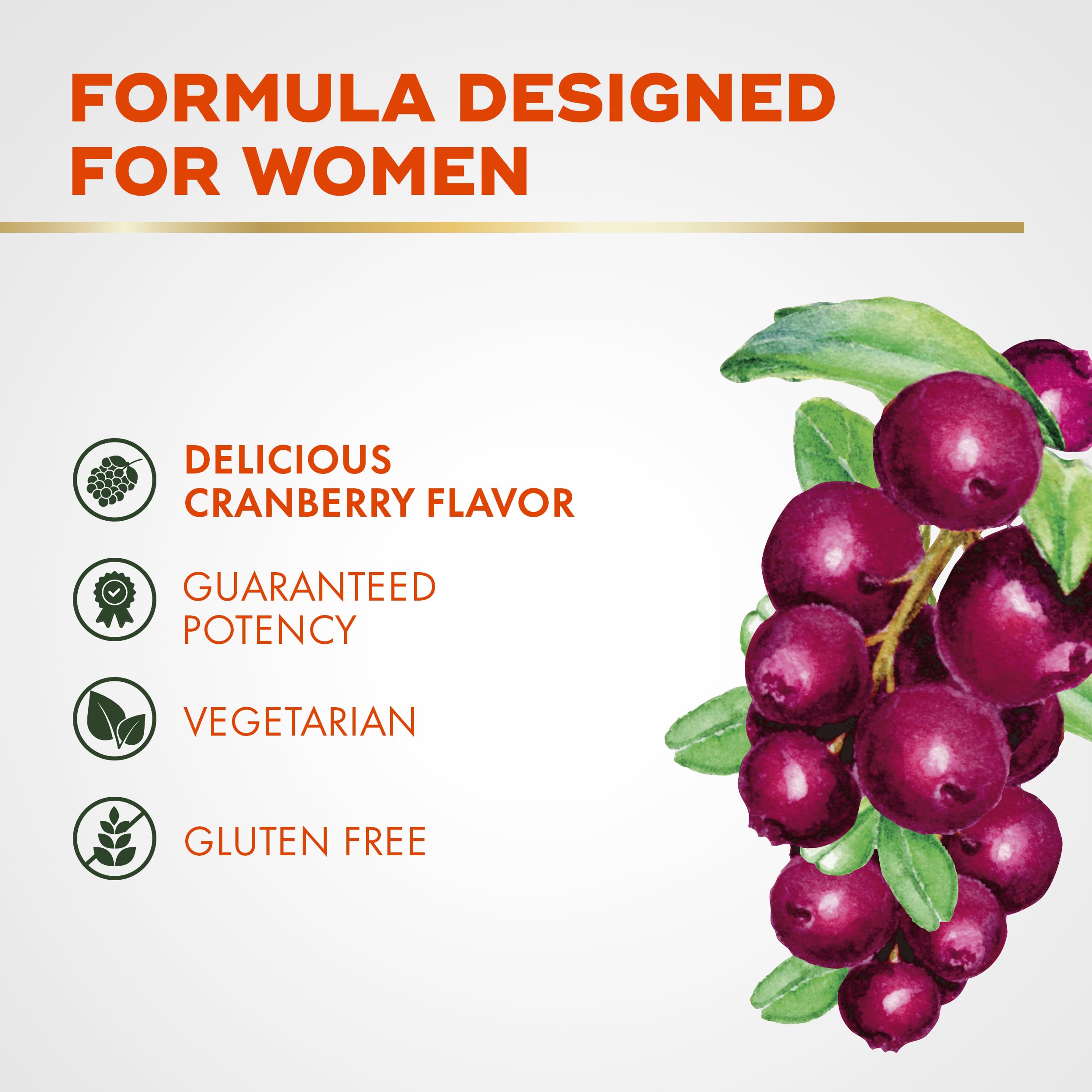Travel-friendly cranberry-flavored gummy pack for daily probiotic intake