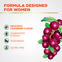 Align Probiotic Women's Dualbiotic packaging showcases gluten-free labeling and convenient chewable form