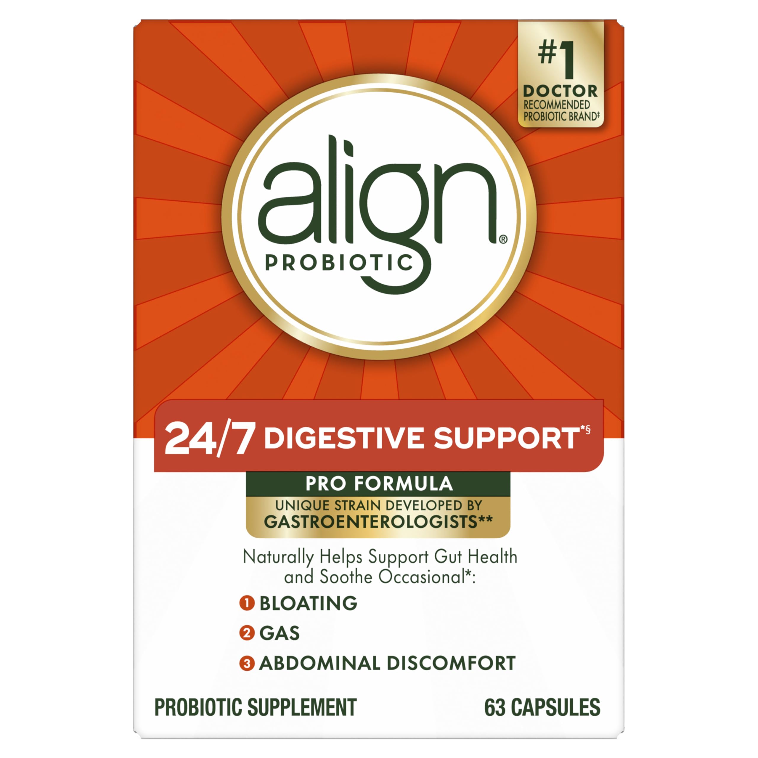 Align Pro Formula bottle desiccant inside supports freshness.
