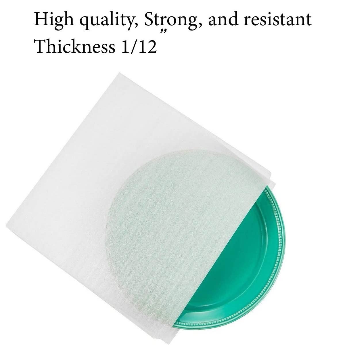 ALIN foam pouches 7-5x7-5 image showing corner protection for dishes