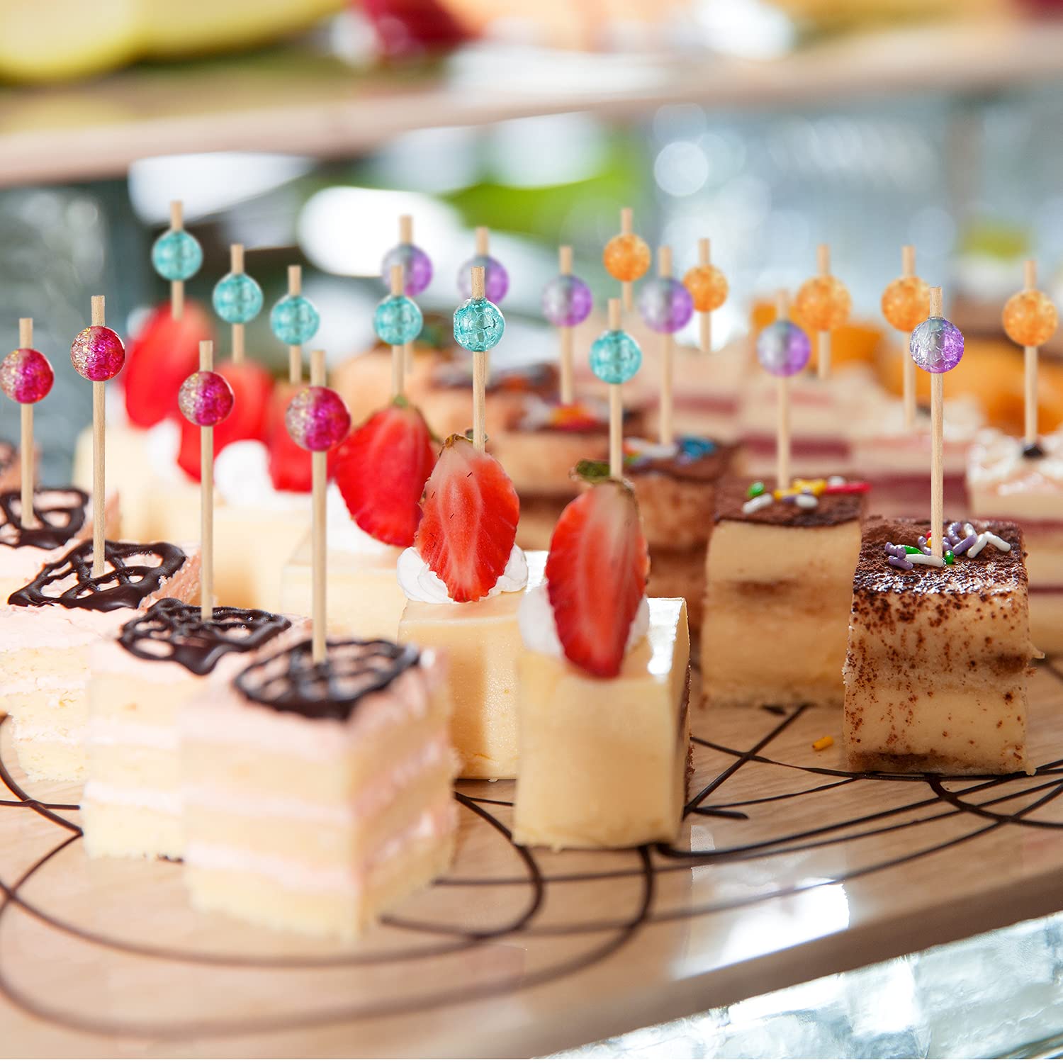 ALINK cocktail picks brighten birthday and wedding appetizers