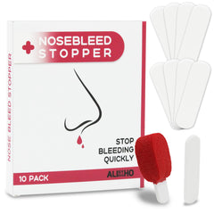 Alisyevaho Nosebleed Plug Ten-Pack laid flat for easy portability