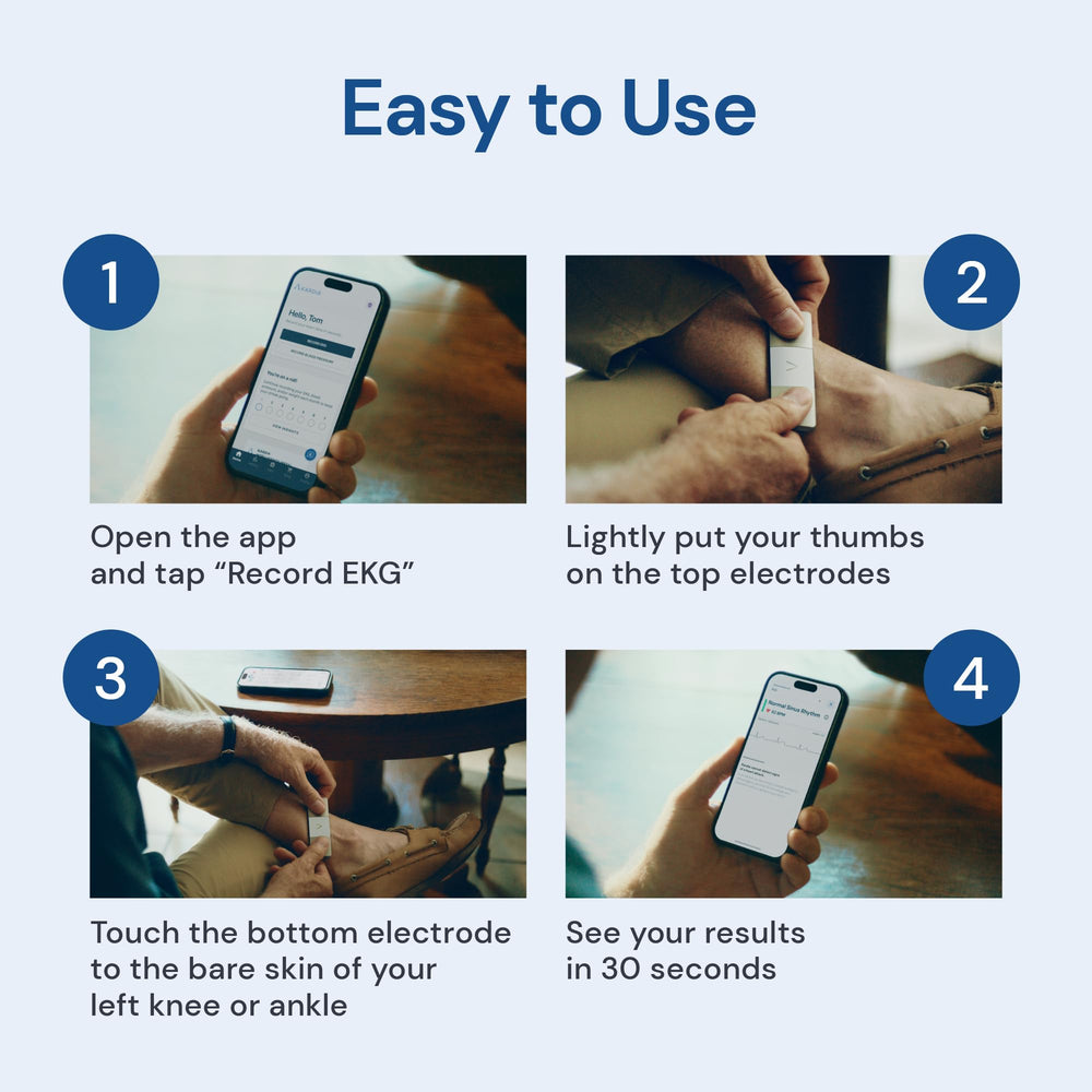 AliveCor KardiaMobile 6L Max telehealth option interface image.