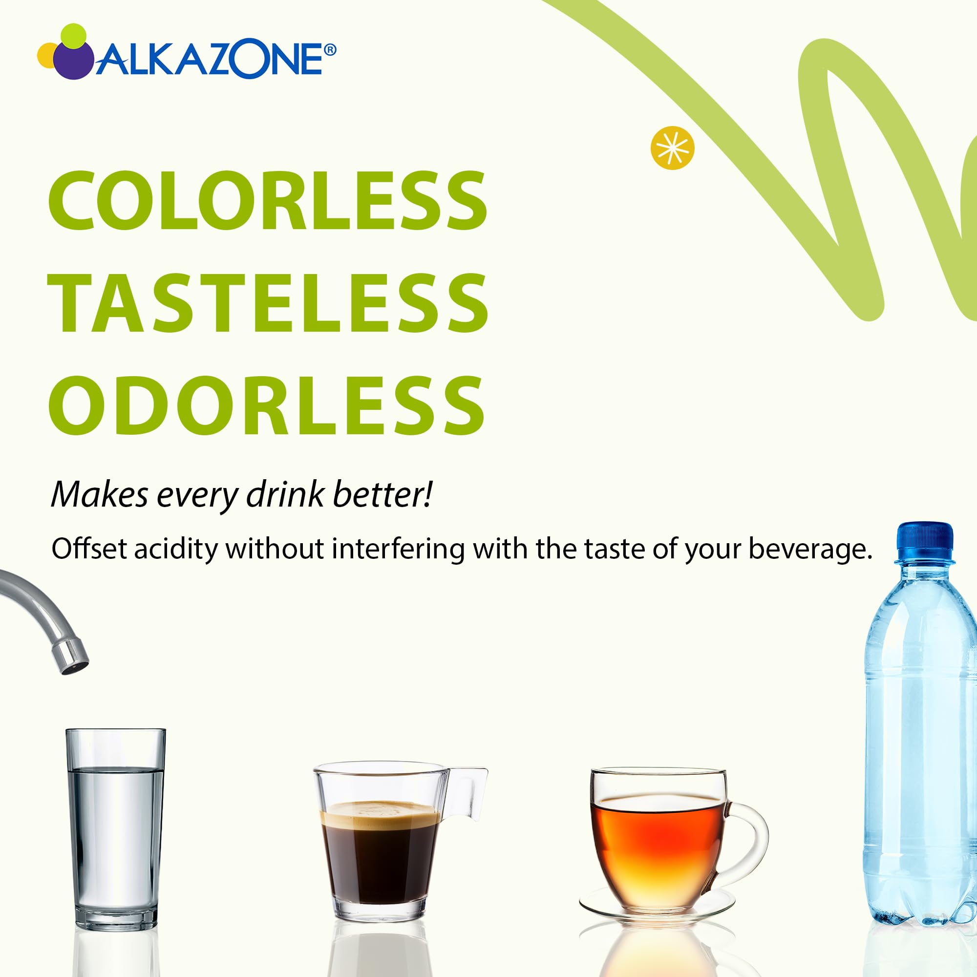 Compact travel size Alkazone Balance bottle for hydration
