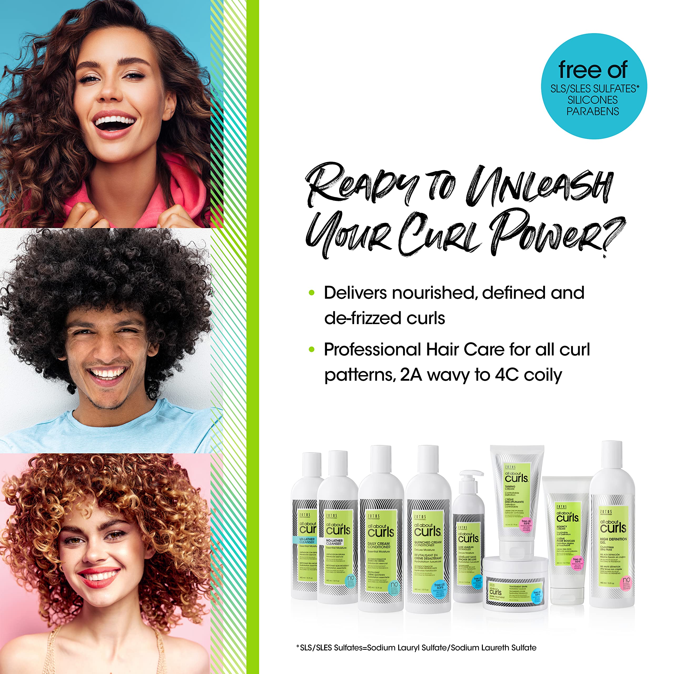 All About Curls Bouncy Cream vegan-friendly formula supports color-safe styling.