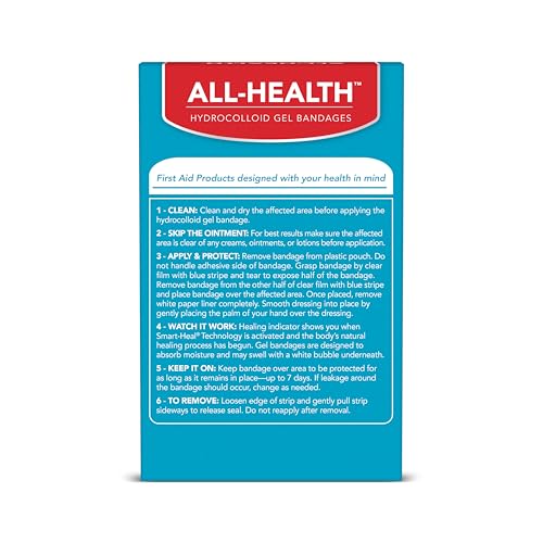 All Health hydrocolloid gel bandage on toe delivers durable waterproof protection.