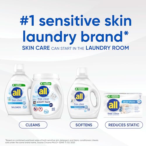 All Mighty Pacs in use on linens suggest fresh, clean laundry results.