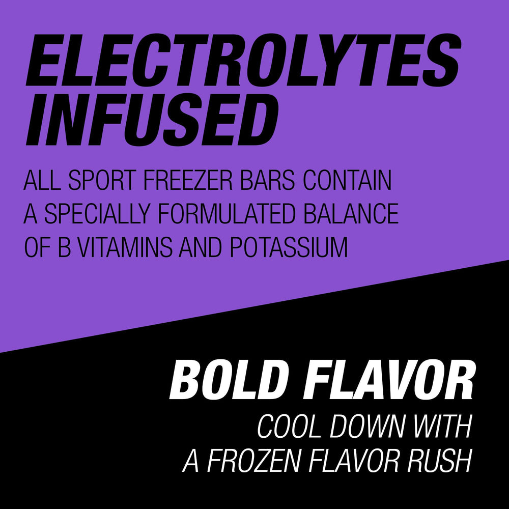 All Sport Freezer Bars Fruit Punch frozen electrolyte snack after outdoor sports.