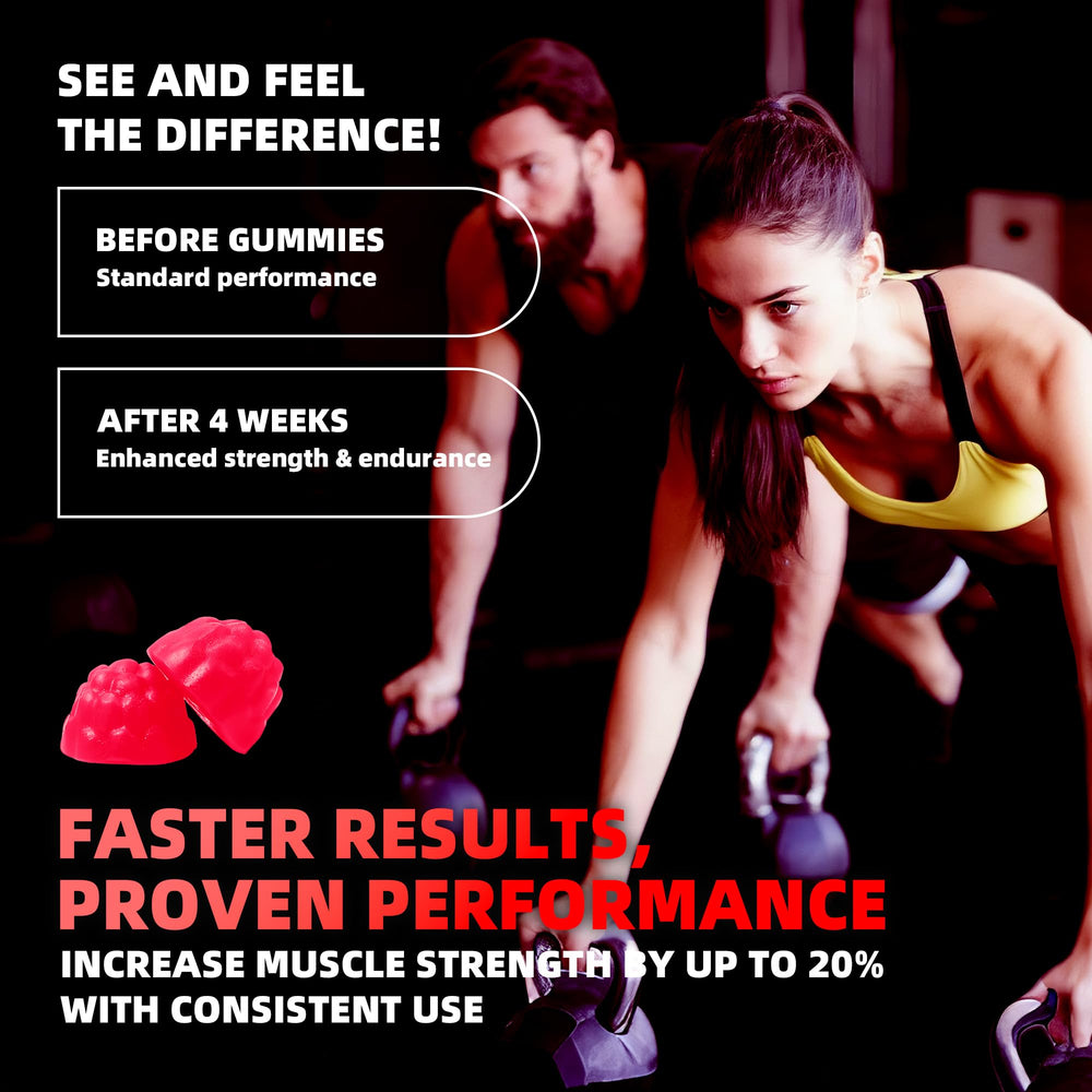 Allcoovita creatine gummy 1.8g per gummy for convenient dosing