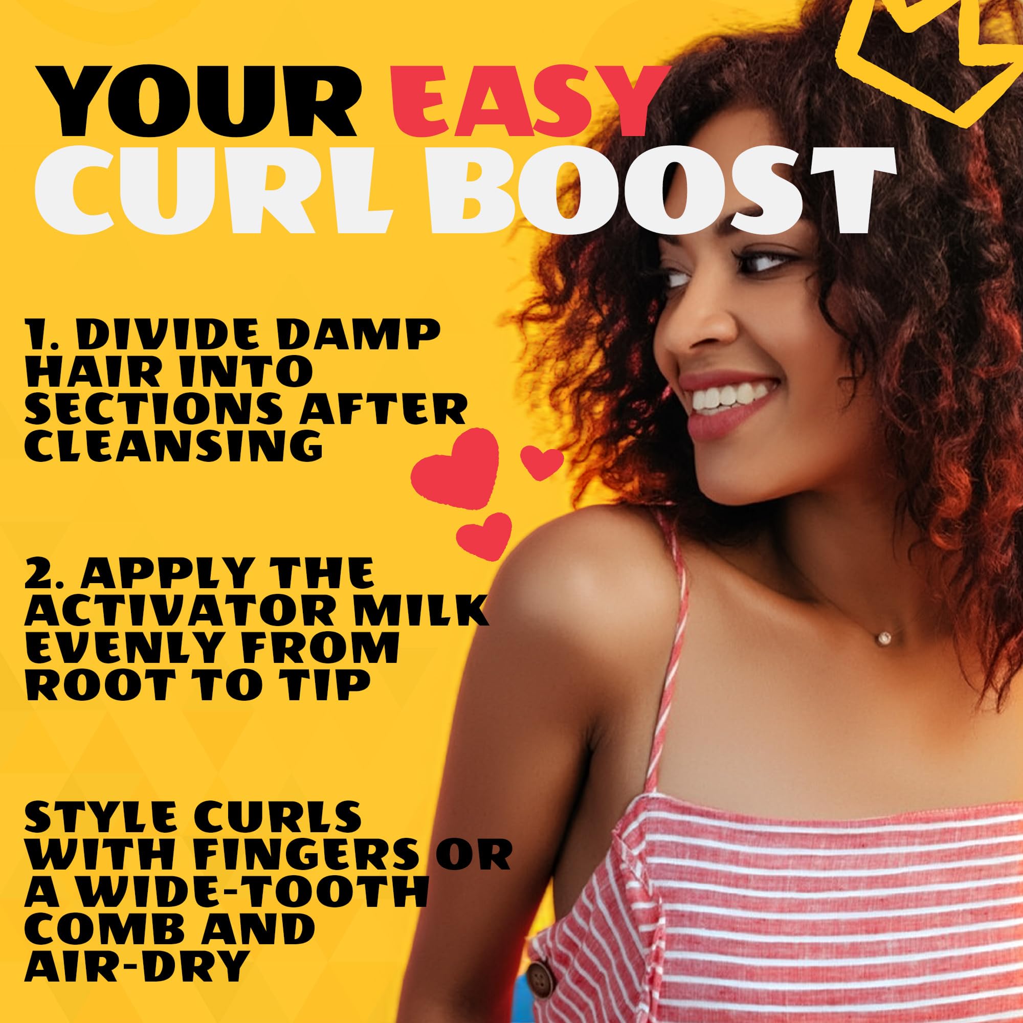 AllDay Locks curls after air drying show defined, bouncy texture