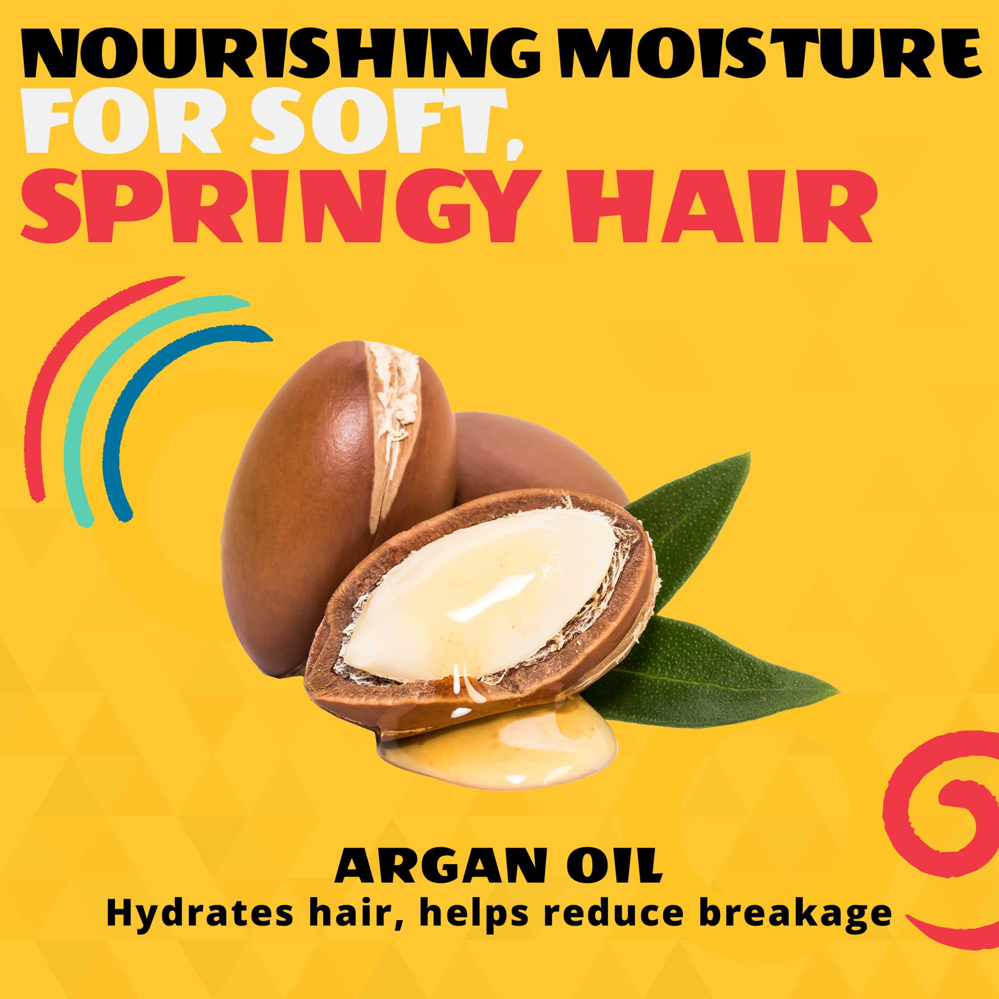 AllDay Locks curl activator texture close-up with keratin and argan oil benefits