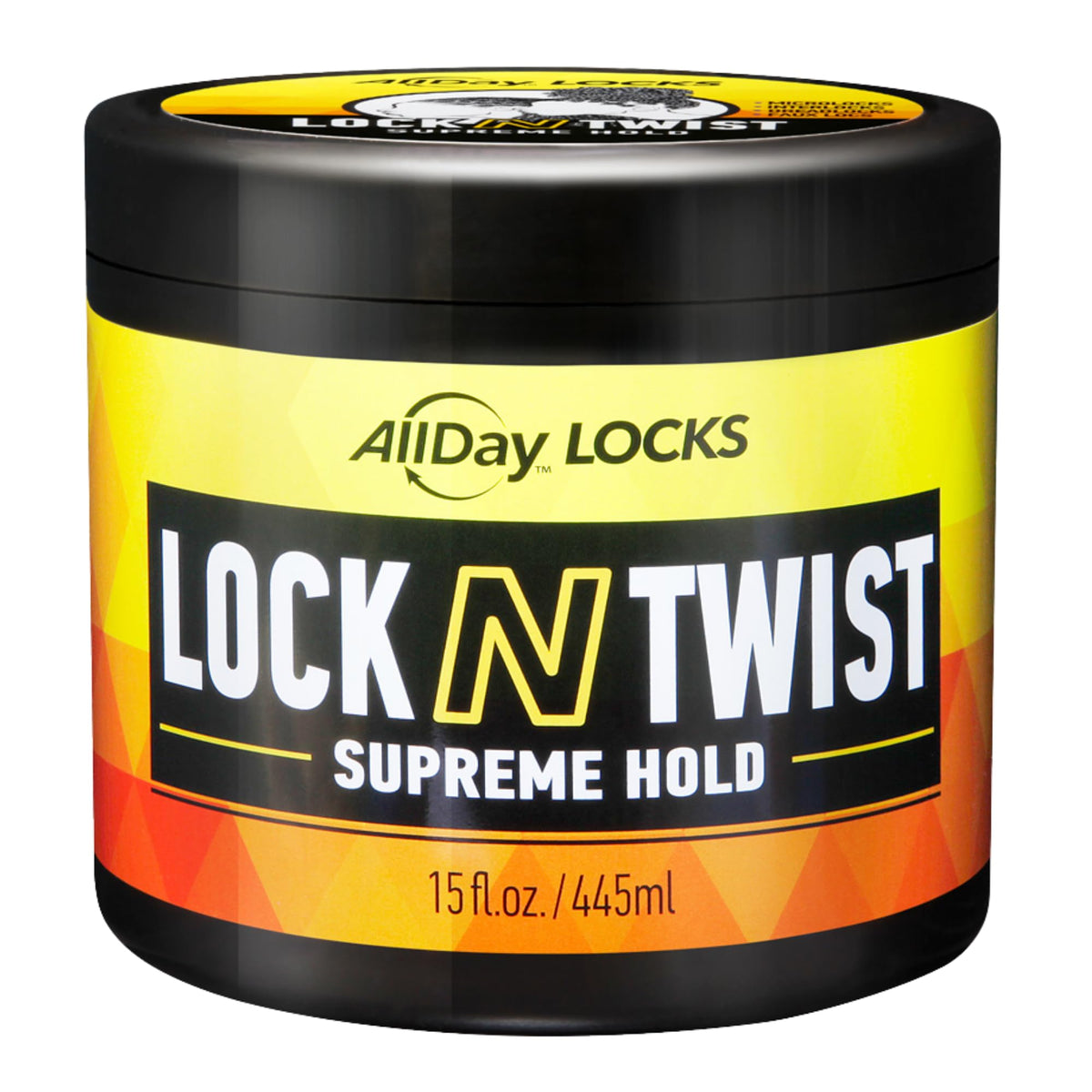 AllDay Locks Lock N Twist Supreme Hold jar secures dreadlocks with moisture and shine.