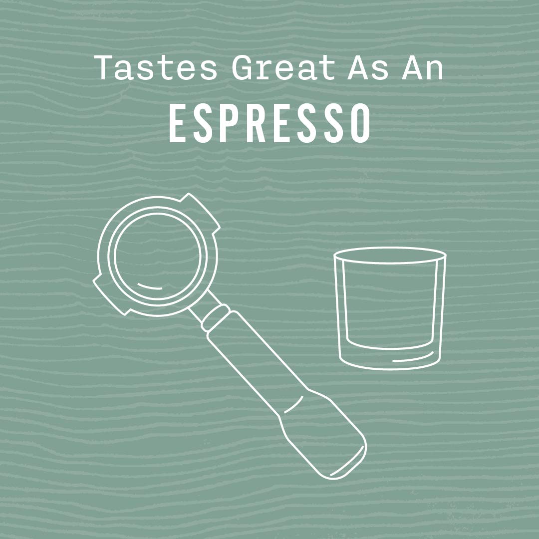 Allegro Coffee Organic Italian Roast brewed cup suitable for drip or espresso.