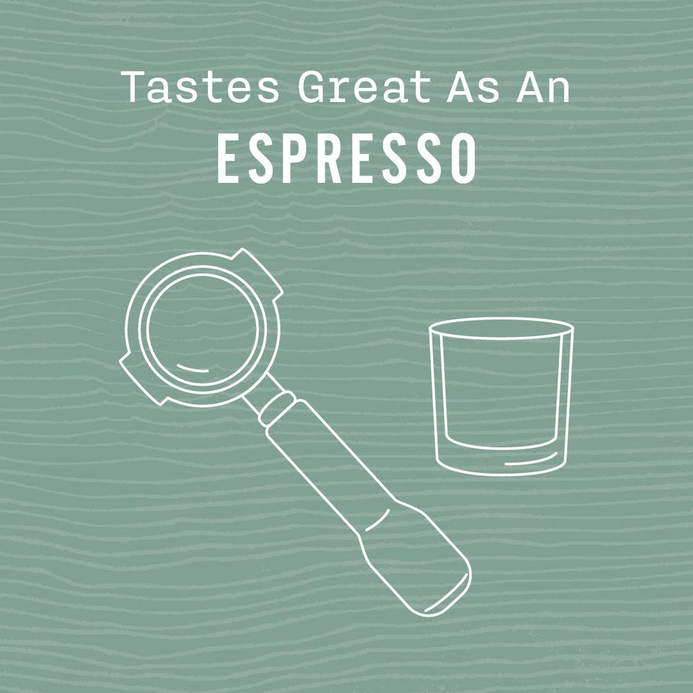 Allegro Coffee Organic Italian Roast brewed cup suitable for drip or espresso.