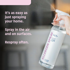 Family-friendly use of Allergy Asthma Clean in a living room setting.