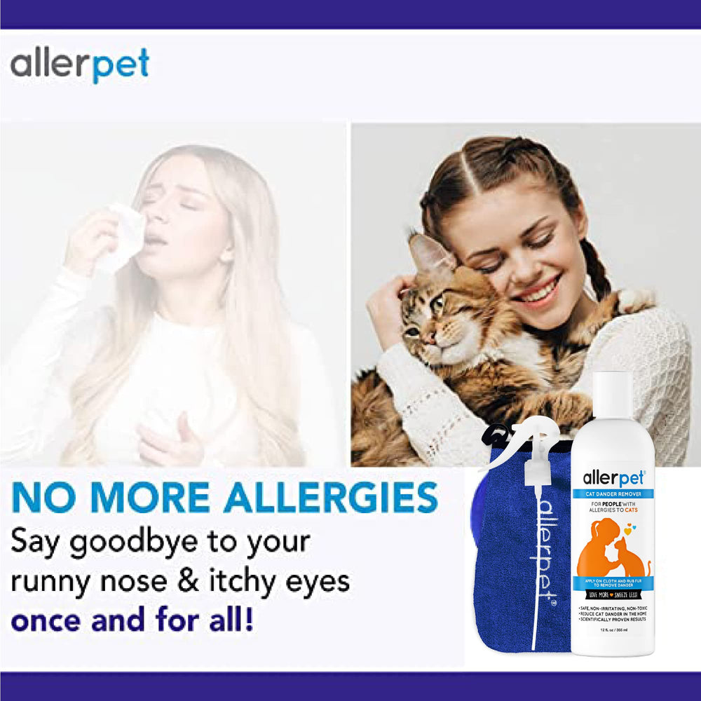 Allerpet Aloe Vera Free formula with chamomile and rosemary for gentle care.