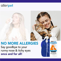 Allerpet Aloe Vera Free formula with chamomile and rosemary for gentle care.