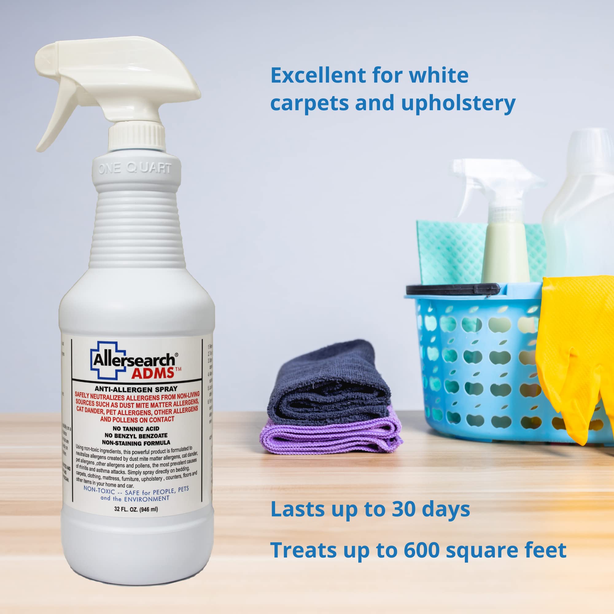 Spot testing Allersearch ADMS on fabrics before application