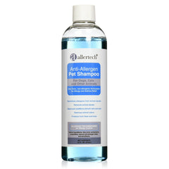 Allertech Anti-Allergen Pet Shampoo bottle for gentle cleansing and odor removal