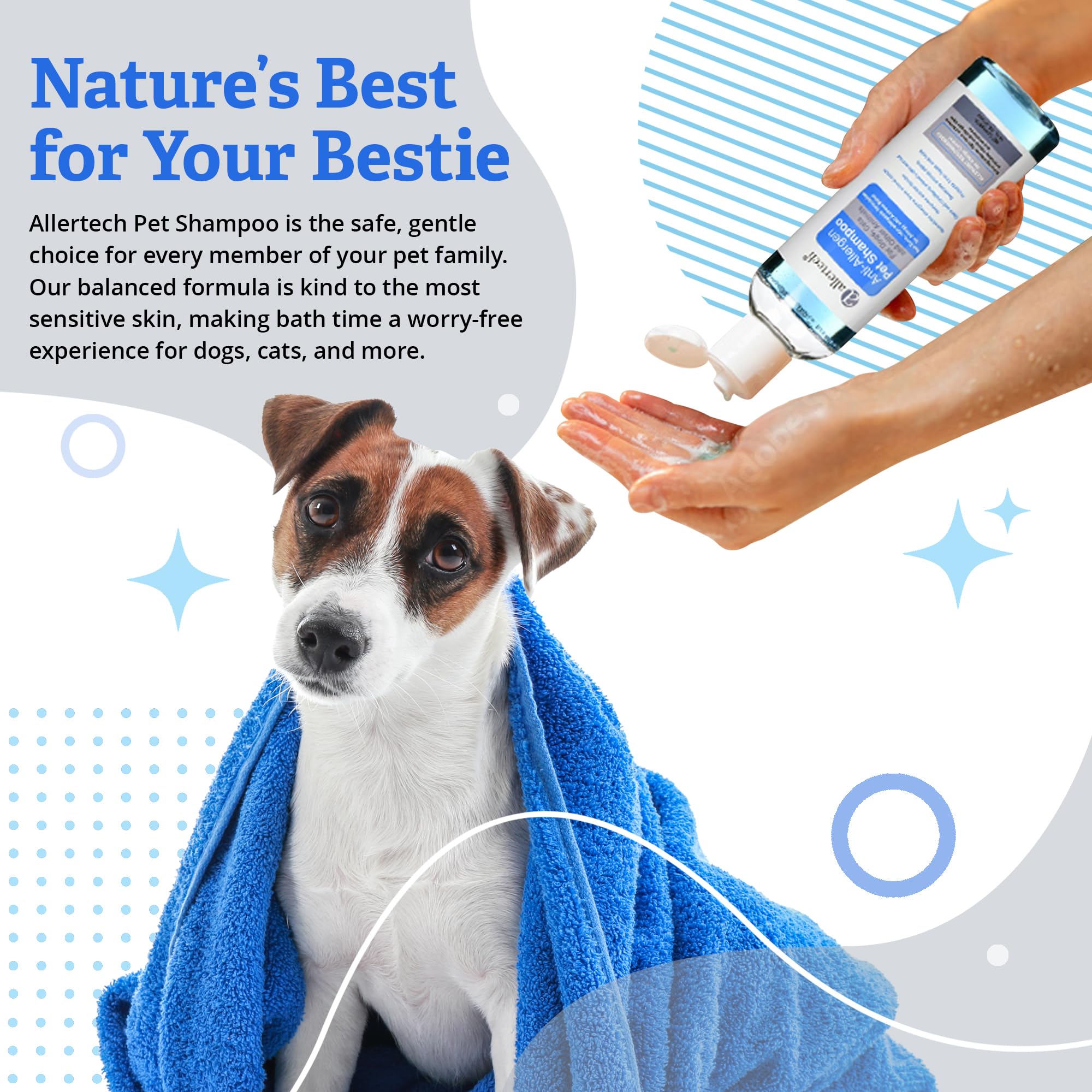 Allertech formula helps protect against fleas and ticks during bath time