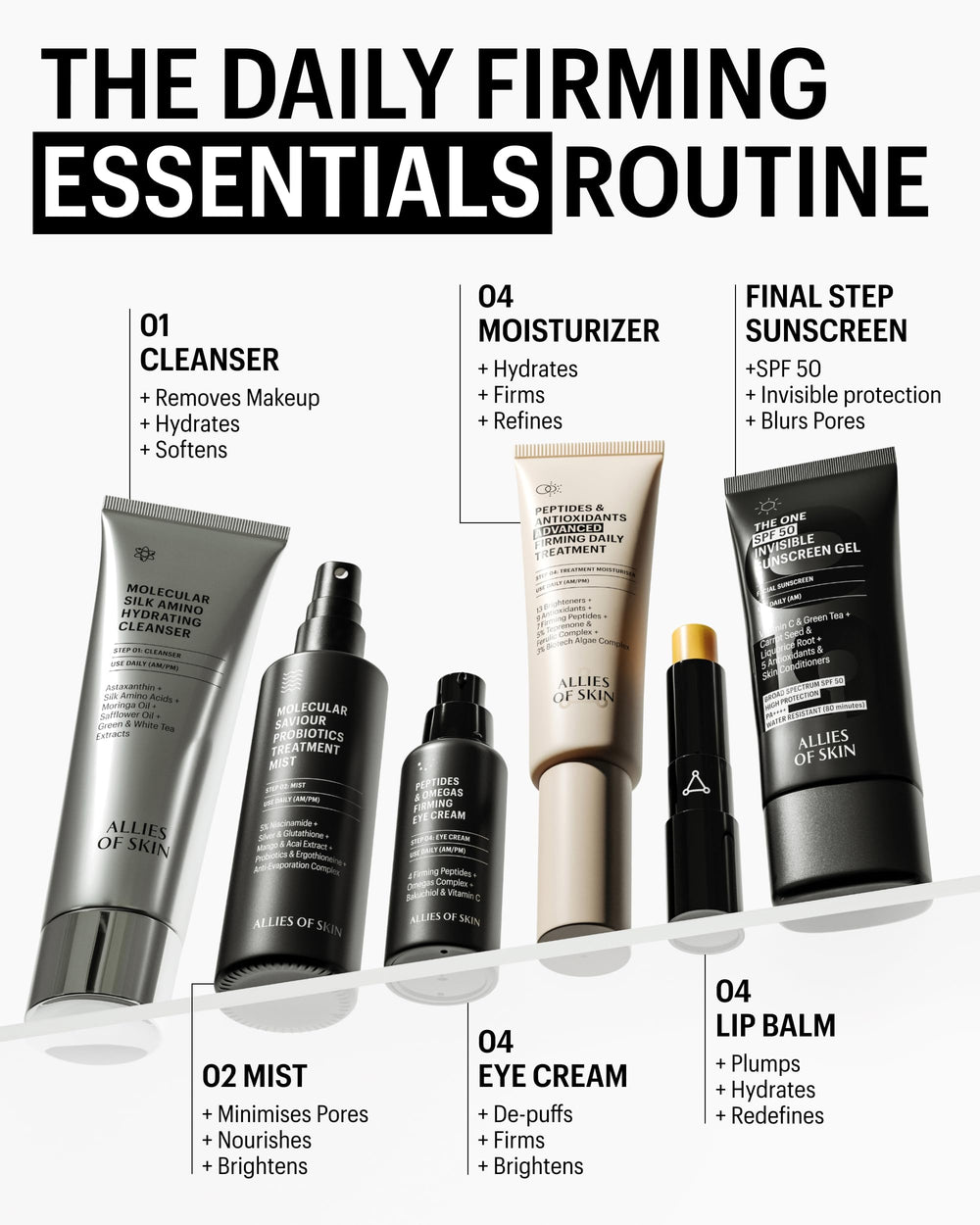 Allies of Skin day-to-night balm, ideal for versatile lip care.