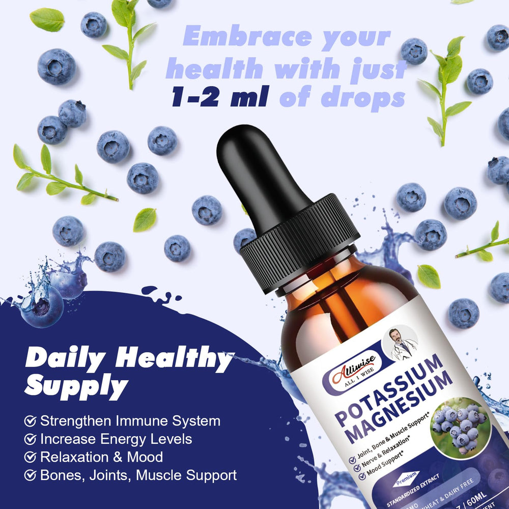 Dropper pouring Alliwise drops showing easy daily dosing