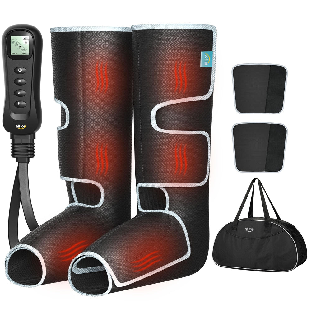 ALLJOY Leg Massager front view showing compact design for easy home use
