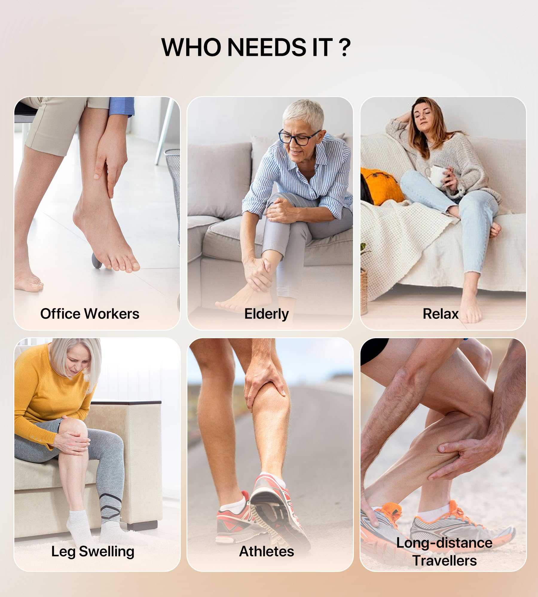 ALLJOY Leg Massager memory function ready for quick setup next time