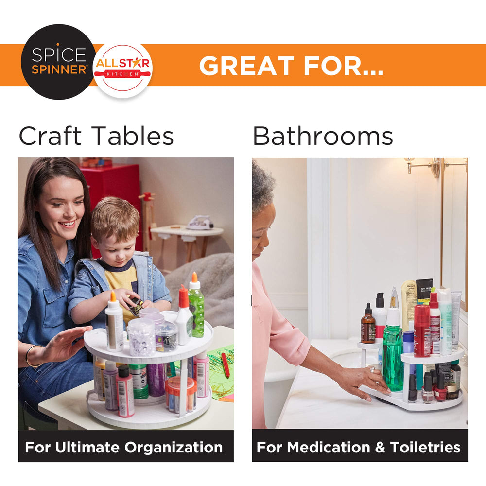 Allstar Innovations Spice Spinner helps reclaim counter space in kitchens.
