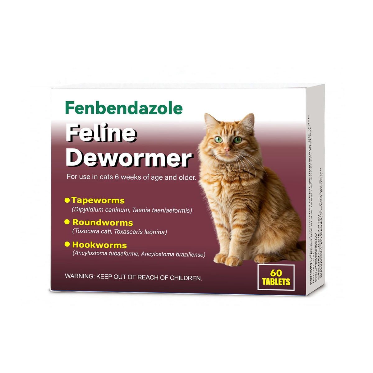 Alltripal dewormer for cats packaging highlights easy dosing for kittens.