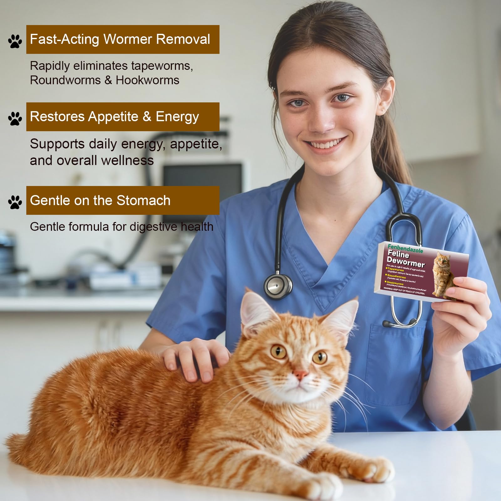 Alltripal dewormer tablets shown mixed with food for easy dosing.