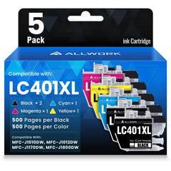 ALLWORK LC401XL 5-pack packaging for home office efficiency